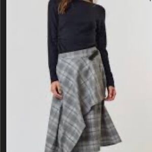 Plaid Gray Women's Skirt